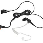 Kit de vigilancia de 2 cables con tubo translúcido, negro