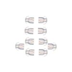 Puntera de goma transparente de repuesto. Paquete de 10